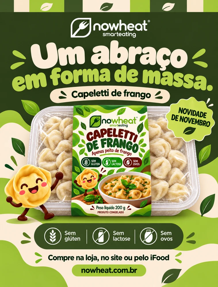 Capeletti de frango — arte oficial Nowheat