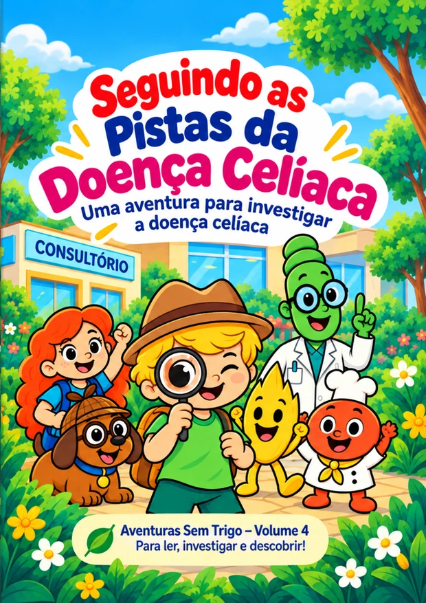 Capa do livro Seguindo as Pistas da Doença Celíaca