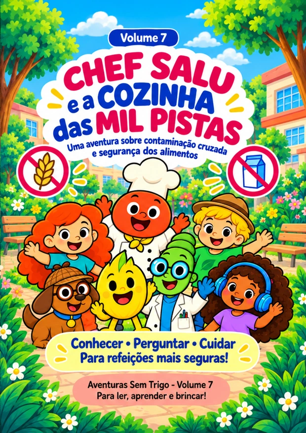 Capa do livro Chef Salu e a Cozinha das Mil Pistas