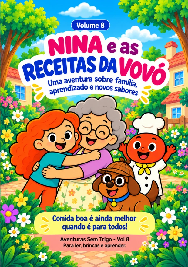 Capa do livro Nina e as Receitas da Vovó