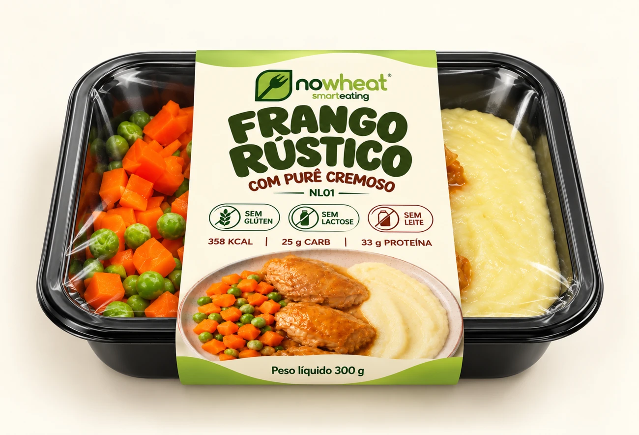 Frango rústico — produto sem glúten Nowheat