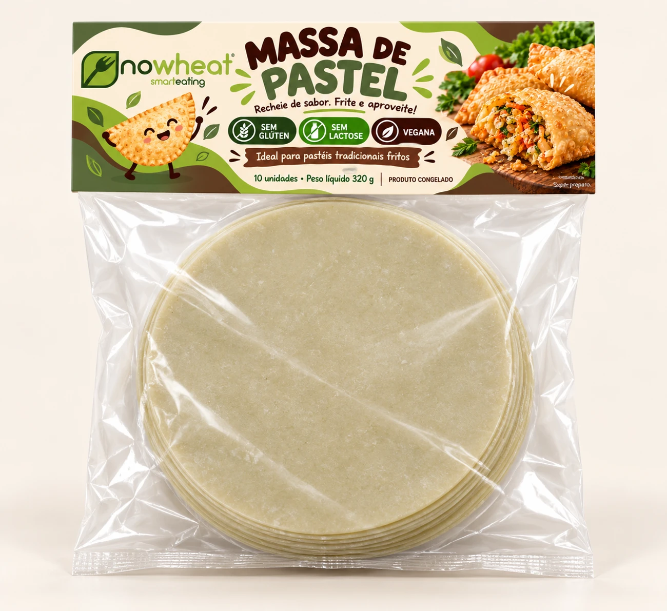 Massa de pastel — produto sem glúten Nowheat