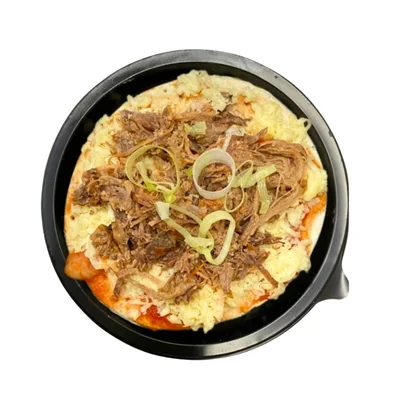 Fitzza de costela e alho poró