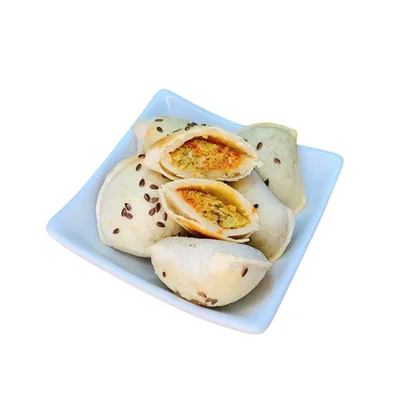 Pastel assado sabor brócolis
