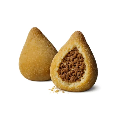 Coxinha fit carne tipo boteco