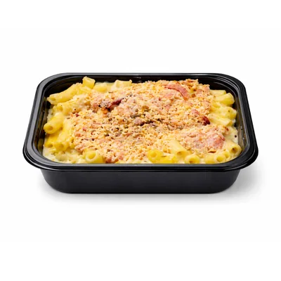 Mac’n cheese — macarrão com queijo à carbonara