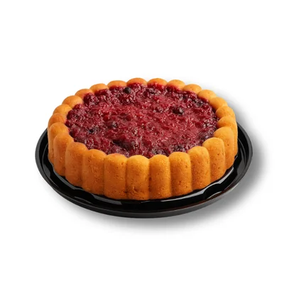 Bolo de frutas vermelhas