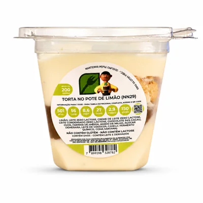 Torta de pote mousse de limão
