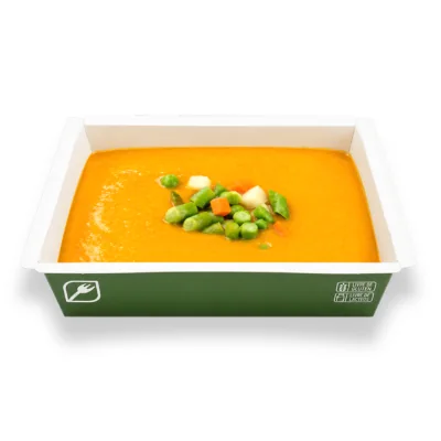 Sopa de legumes com moranga e mandioquinha