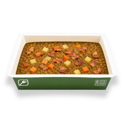 Sopa de lentilha com batata e cenoura